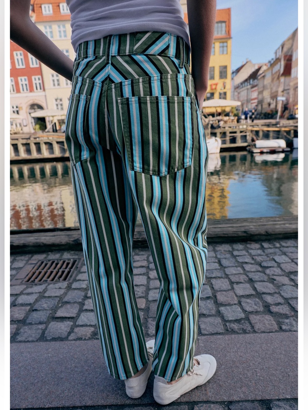 Zara Z1975 STRIPED BARREL JEANS - Picture 7 of 11